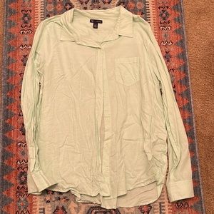 Mint green button up shirt size XL from Gap